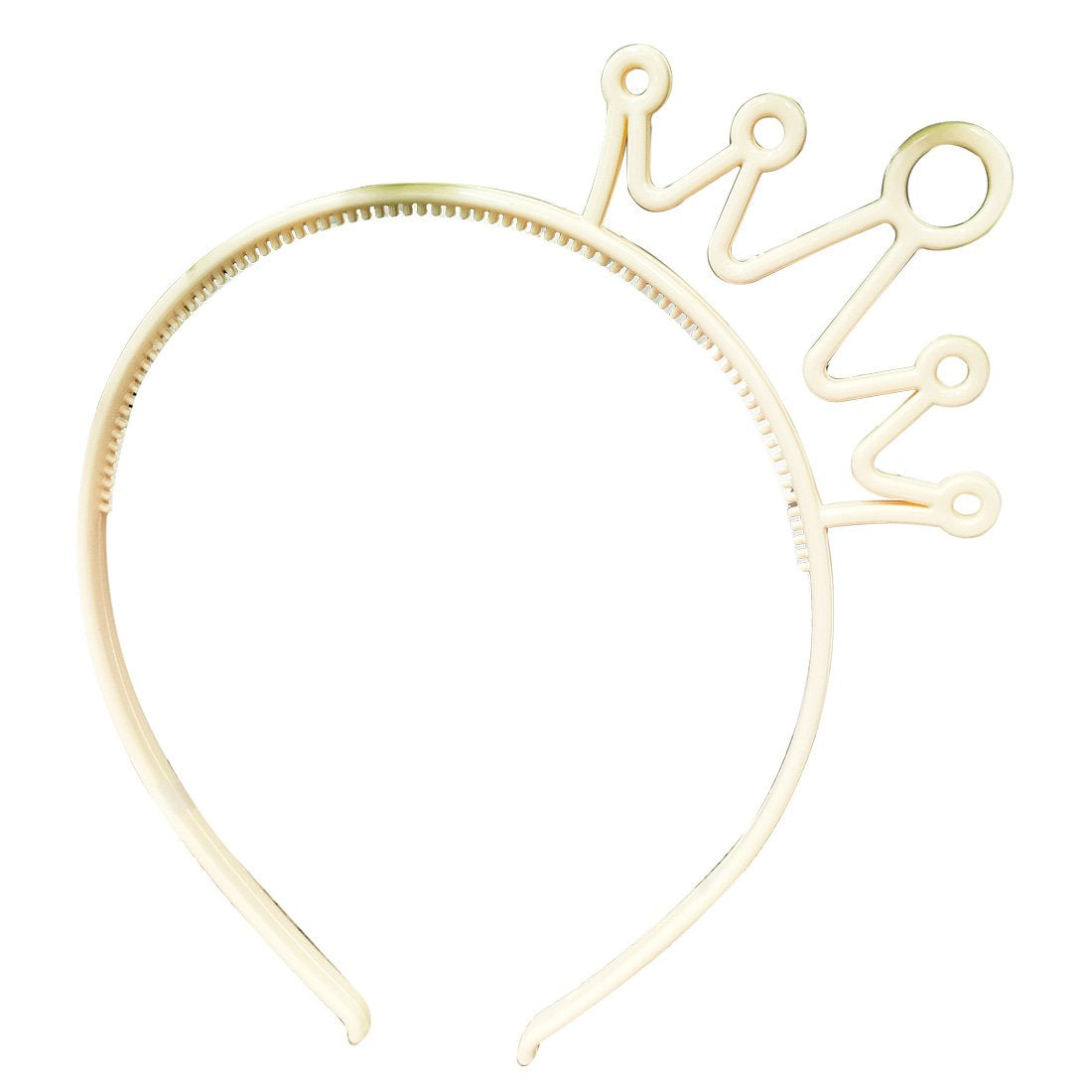 XIMA 12pcs Spring Colors ABS Plastic Material Crown Women Headbands Tiaras Head Band Princess Headear Hair Accessory (SP-Crown)
