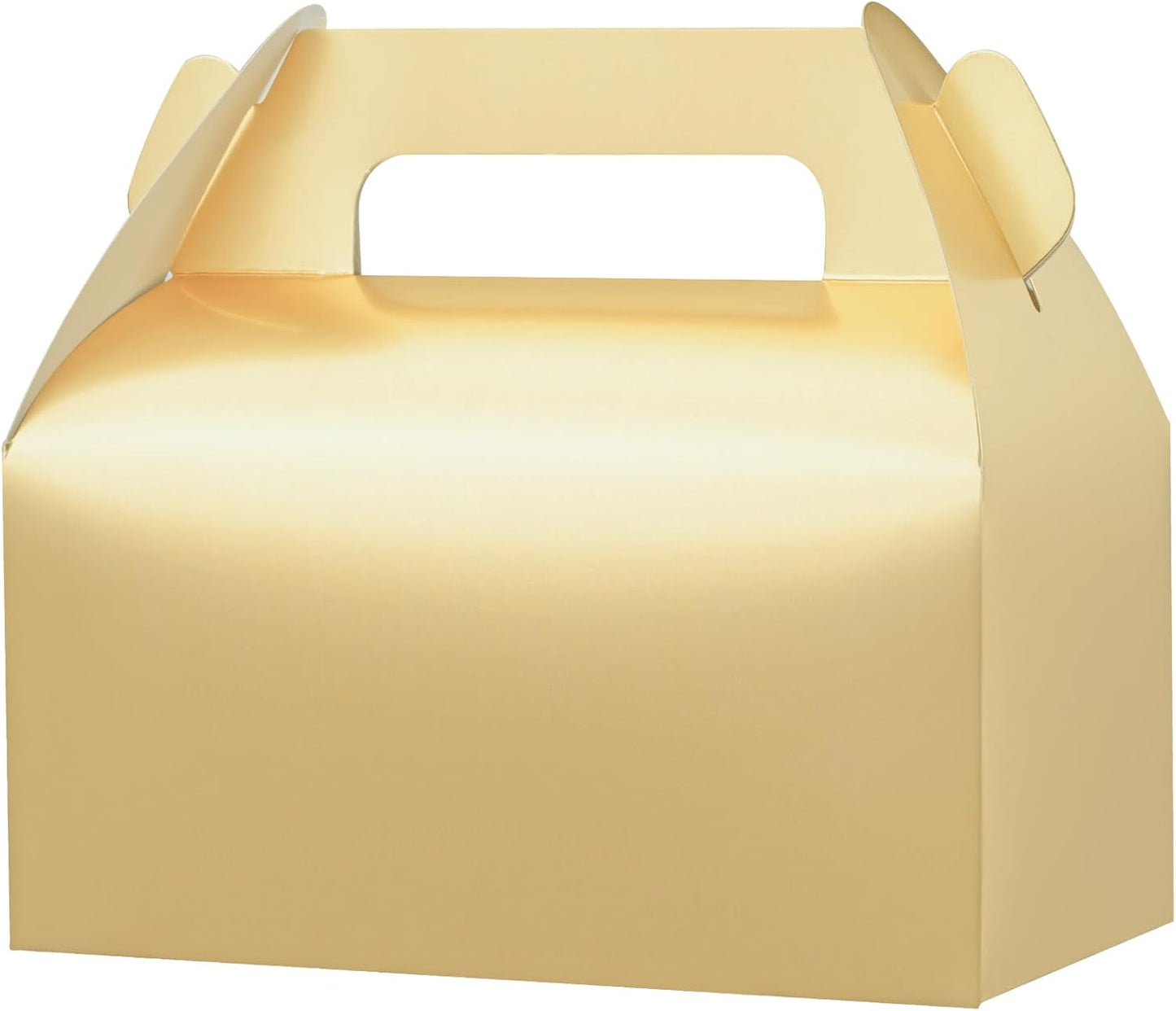 UnicoPak 30 Pack Party Favor Boxes Treat Boxes, White Gable Gift Boxes for Party Favors Goodies Cookies Treats Candies Meals Lunch, 6.5x3.5x3.5 Inches