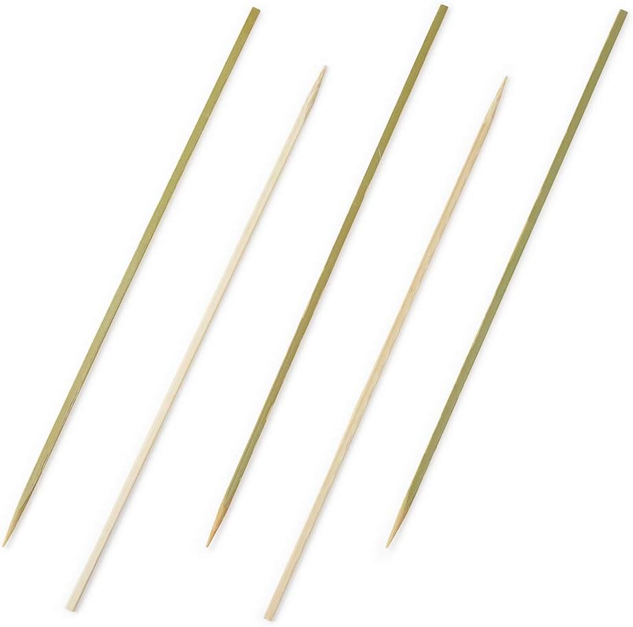 3.5 Inch Cocktail Picks, 100 Disposable Appetizer Skewers - Cylinder Top, Sturdy, Natural Bamboo Decorative Toothpicks, For Barbeques, Parties, Or Buffets