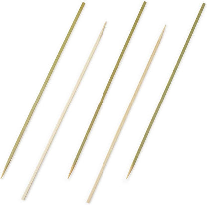 3.5 Inch Cocktail Picks, 100 Disposable Appetizer Skewers - Cylinder Top, Sturdy, Natural Bamboo Decorative Toothpicks, For Barbeques, Parties, Or Buffets