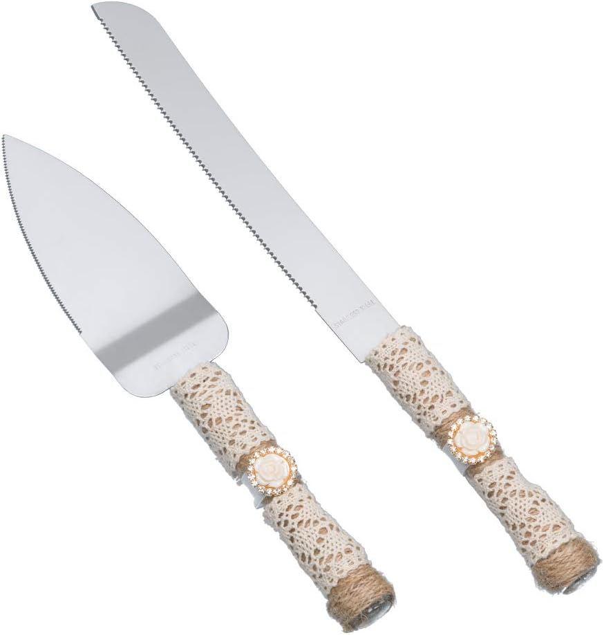 MR MRS Wedding Cake Knife and Server Set Pizza Pie Cake Knife Cutter Serveing