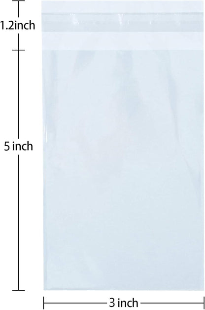 350 Pcs 4x6" Clear Cookie Treat Bags, Self-Sealing Resealable Cellophane Dessert Wrapper - Perfect for Gift Giving & Party Favors
