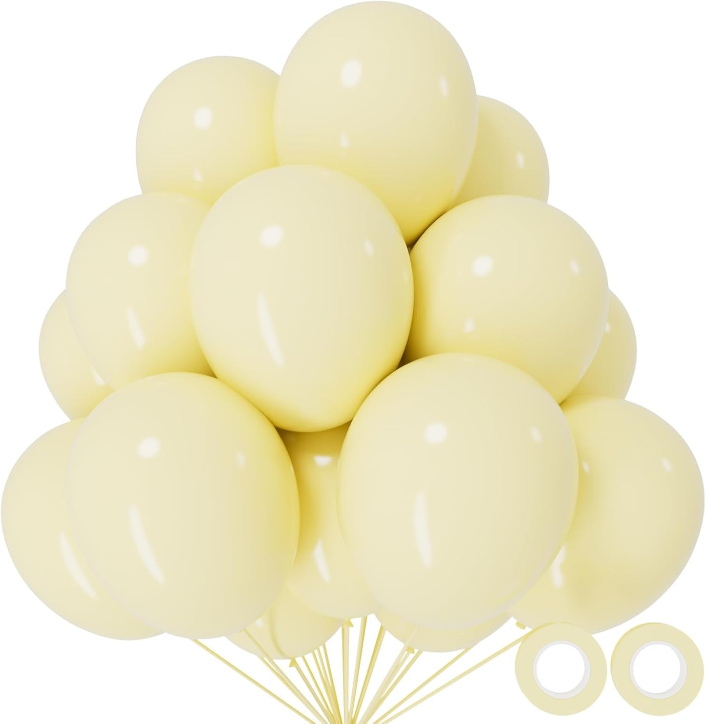 110pcs Black Balloon 12 inch, Black Latex Balloons for Birthday Party Baby Shower Wedding(with 2 Ribbons). - Colors A
