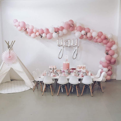 KICNIC Balloon Arch Strip Kit for Garland, 32.8 Feet Balloon Tape Strips and 200 Glue Point Dot Stickers for Party Wedding Birthday Baby Shower Graduation Decorations