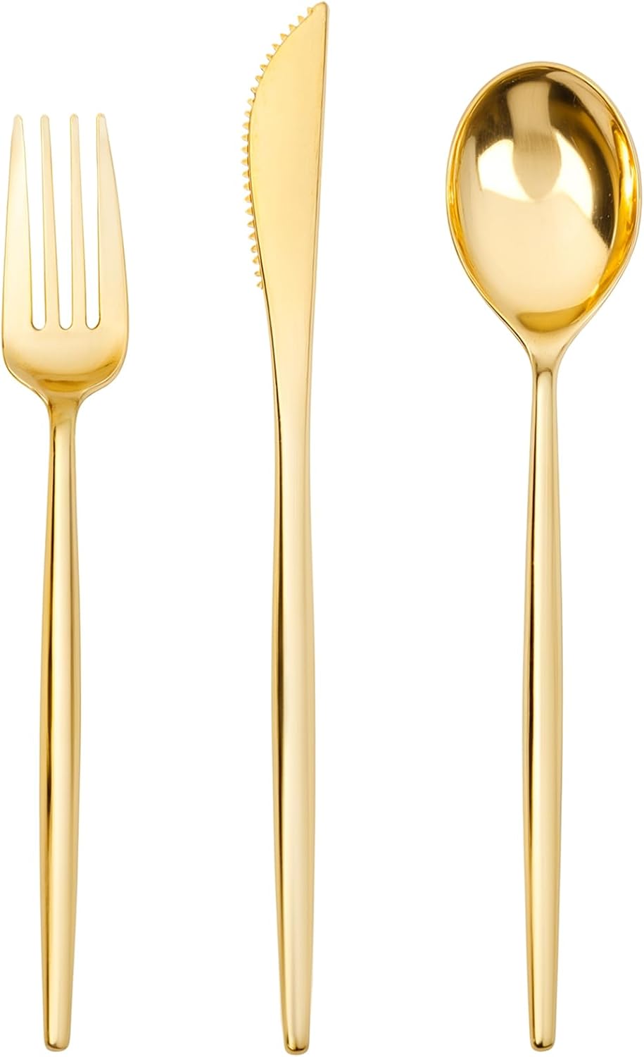 SUT 150Pcs Silver Plastic Silverware, Silver Disposable Cutlery, Heavy Duty Disposable Silverware, Plastic Utensils Include 50 Plastic Forks, 50 Plastic Spoons, 50 Plastic Knives