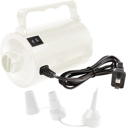 Artigarden Electric Air Pump Portable 460W Quick-Fill Air Pump Air Flow 45CFM 2.1PSI with Hose 5 Nozzles 120V AC Inflator Deflator Pump for Air Mattress Air Bed Inflatable Cushion Boat Swimming Ring