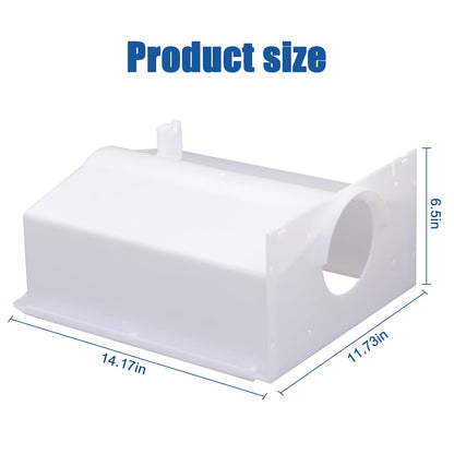 W10670845 AP6023698 Ice Maker Replacement Parts Refrigerator Ice Bucket Compatible with Whirlpool, Kenmore, kitchenaid, Amana Refrigerator Ice Bucket Fits 2196091, 1115342, 1115372, 2152701, etc.