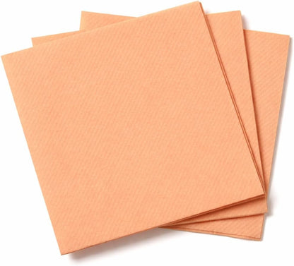 AH AMERICAN HOMESTEAD Cocktail Napkins-Disposable Beverage/Bar Napkins-White Linen-Like Square Napkins-Eco-Friendly & Compostable-Everyday Use, Party or Wedding 4.75inch x 4.75inch (100 Count, White)