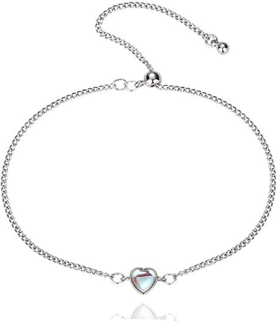 Long tiantian Moonstone Bracelet Glow in the Dark Bracelets Moonstone Jewelry for Women Crystal Bracelet Glow in the Dark Jewelry for Women Trendy Gifts for Christmas
