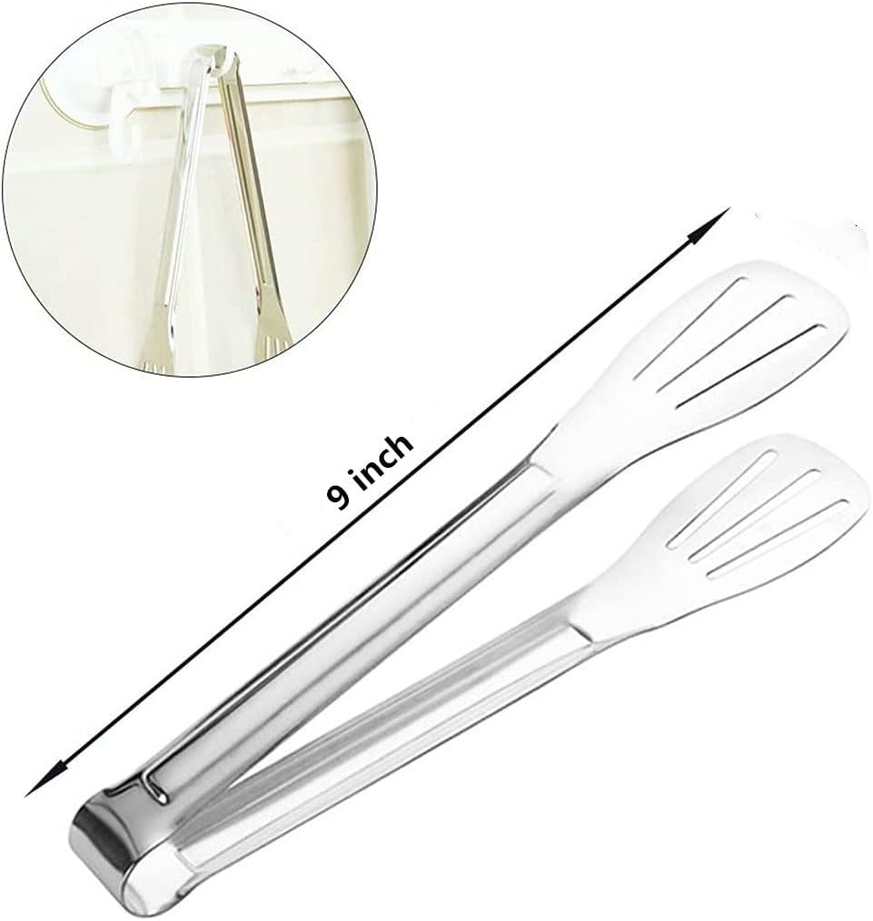 Serving Tong Kitchen Tongs,Buffet Tongs, Stainless Steel Food Tong Serving Tong,small tongs 6 Pack (7 Inch)