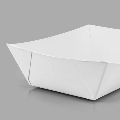 Karat Paper Food Trays Disposable [2 LB - 1,000 ct] Sturdy Food Boats, Leak Resistant | Ideal for Snacks, Nachos and Finger Foods
