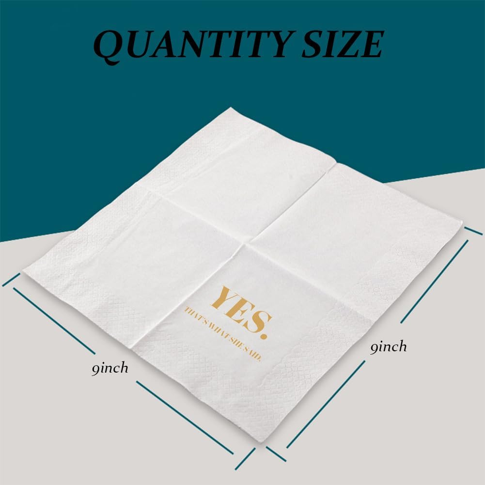 Funny Cocktail Napkins 100Pcs Funny Quotes Saying Disposable Paper Party Napkins 4.5 x 4.5 Two-ply (I Feel Sorry For People Who Don’t Know Us Napkins)