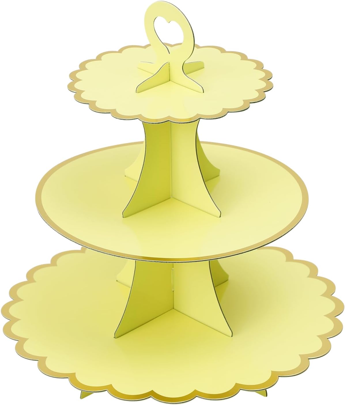 Soleebee 3-Tier Cupcake Stand, Cardboard Cupcake Tower, Cup Cake Stand Tower for Birthday Wedding Party Decoration, Cupcake Tier Stand Desserts Display 1 Set (Purple Gold)