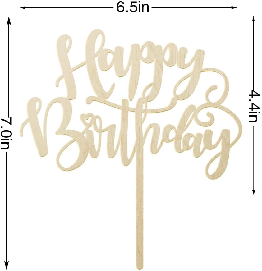 Handmade Glitter Happy Birthday Cake Topper,Birthday Party Cake Decorations, Anniversary/Birthday Party Decoration Supplies (Rainbow)