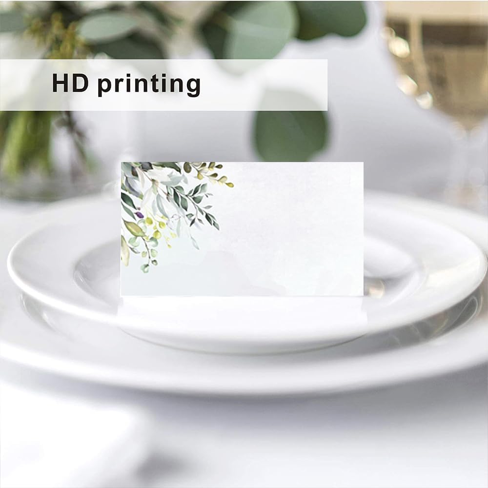 120 Pack place cards with Watercolor pattern Seating Place Cards for table setting table Weddings,Banquets,Dinner Parties,Name Cards