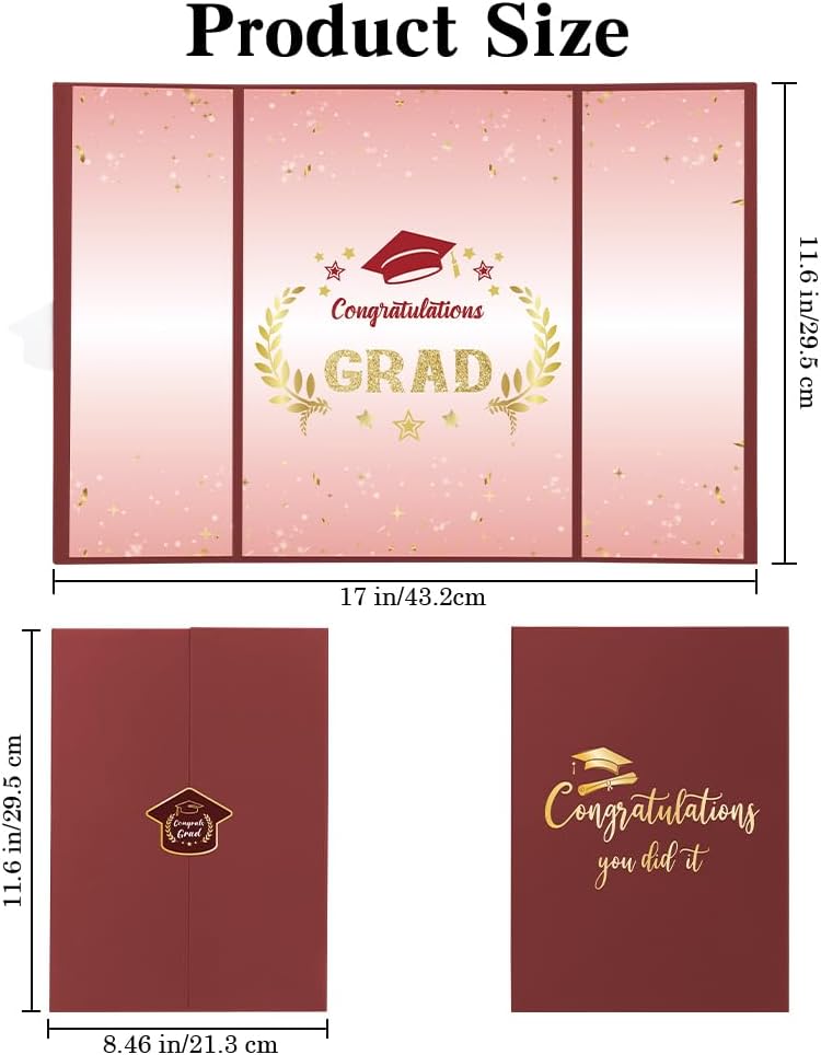Graduation Guest Book Party Decorations-Blue Gold Graduation Guest Book Alternative Graduation Signature Congrats for 2026 College High School Graduation Party Decorations Unique Graduation Gifts