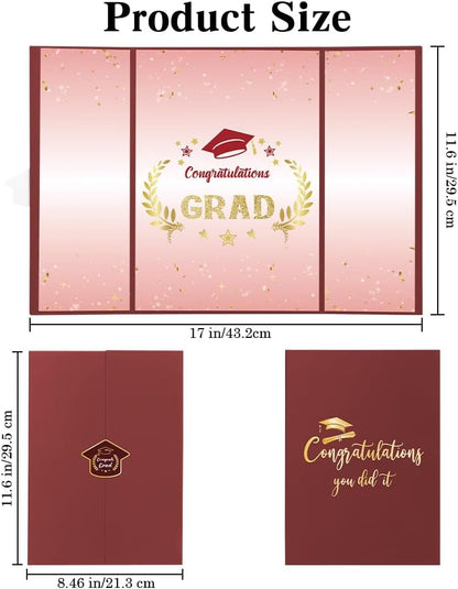Graduation Guest Book Party Decorations-Blue Gold Graduation Guest Book Alternative Graduation Signature Congrats for 2026 College High School Graduation Party Decorations Unique Graduation Gifts