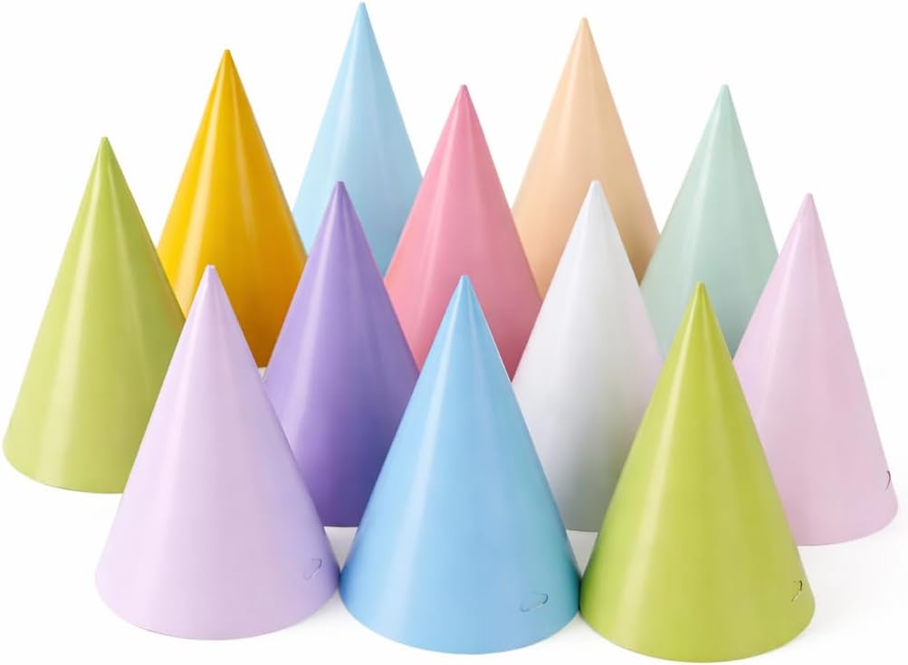 Pre-Assembled Party Hats for Kids, Birthday Hats for Kids & Adults