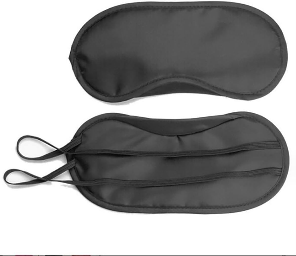 10 PCS Blindfold Eye Cover Sleep Mask Eye Masks Shade Cover for Team Building Games Party Night Blindfold with Adjustable Strap(Black)