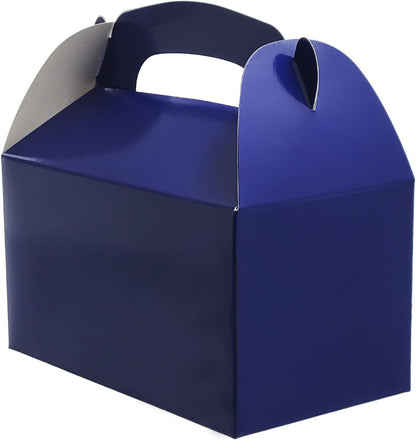 The Dreidel Company Gable Treat Boxes, Party Favors, 6.25" x 3.5" x 3.5" Inch Box, 25-Pack (Assorted)