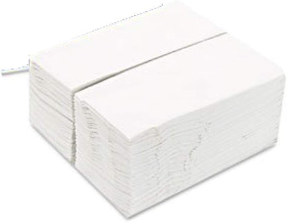 Bell Marque White Dinner Napkin-300 2-Ply White Dinner Napkins, 0.1" Height, 17" width, 15" Length (Pack of 300)