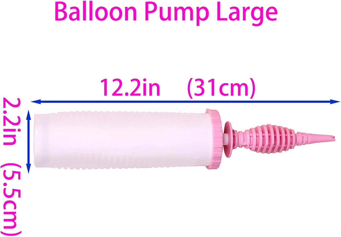 Balloon Pump Handheld Two-Way Dual Action - Hand Blower Air Pumper for Balloons - Ballon Inflator Pumping - Manual Baloon Inflators Machine (Green 1 Piece)