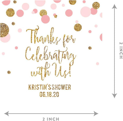 Andaz Press Blush Pink Gold Glitter Girl Baby Shower, Printable Table Tent Place Cards, 20-Pack, Seat Placement Cards Blank Place Cards For Table Settings Name Cards for Wedding, Graduation Food Cards - Colors B