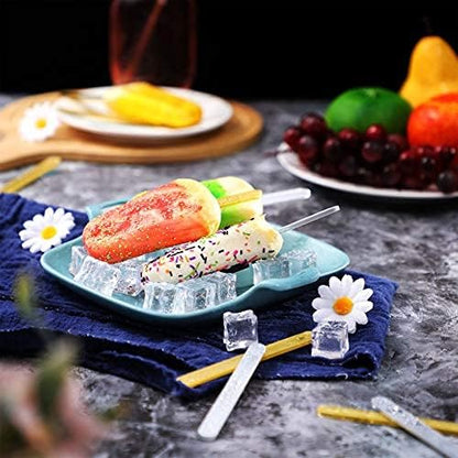 30 Pieces Acrylic Sticks Reusable Cakesicle Cake Pop Mold Mirror Ice Pop Sticks Ice Cream Cakesicle Mold for Home Cake Candy Gifts Party Craft