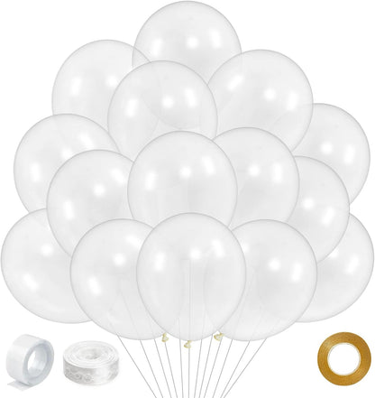 110pcs Black Balloon 12 inch, Black Latex Balloons for Birthday Party Baby Shower Wedding(with 2 Ribbons). - Colors A
