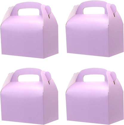 30-Pack Yellow Party Favor Treat Boxes, Goodie Candy Box, Gable Paper Gift Boxes with Handles Perfect for Construction and Chic Yellow Submarine Party Decoration Supplies