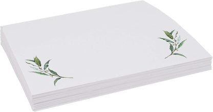 Laurel Wreath and Greenery Corner Printable Place Cards, Set of 60 (10 Sheets), Laser & Inkjet Printers - Wedding, Party, Dinner, and Special Events - Made in the USA