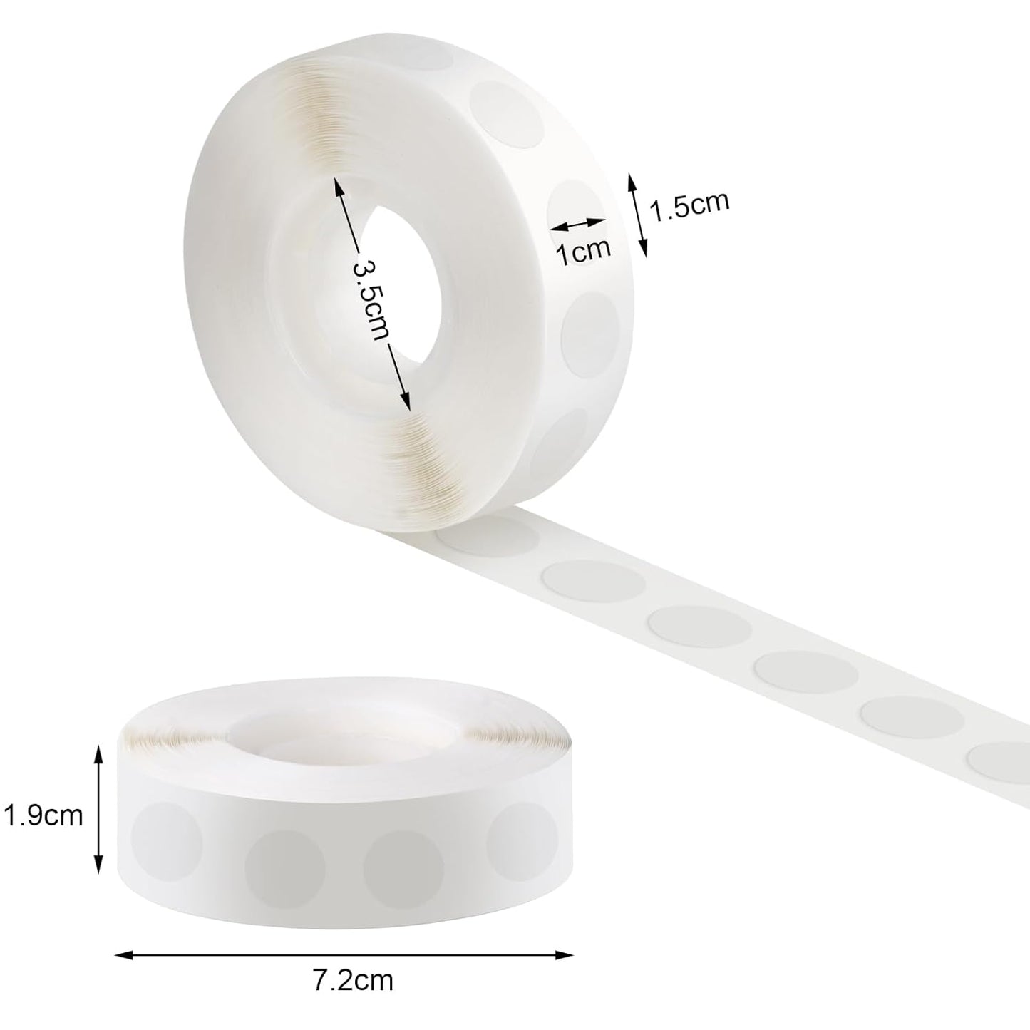 Phinus 3000 Pieces Glue Points, Balloon Tape, Sticky Dots, Double Sided Glue Points, Balloon Sticky Dots for Craft, Wedding Decoration, Stick Photos