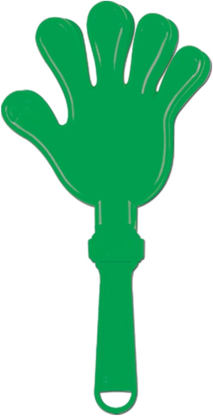 Beistle Red Hand Clappers – 12 Pack, Plastic Noisemakers for Parties, Sporting Events, Celebrations, and Team Spirit Gatherings, Fan Section Cheer Accessories, 7½"