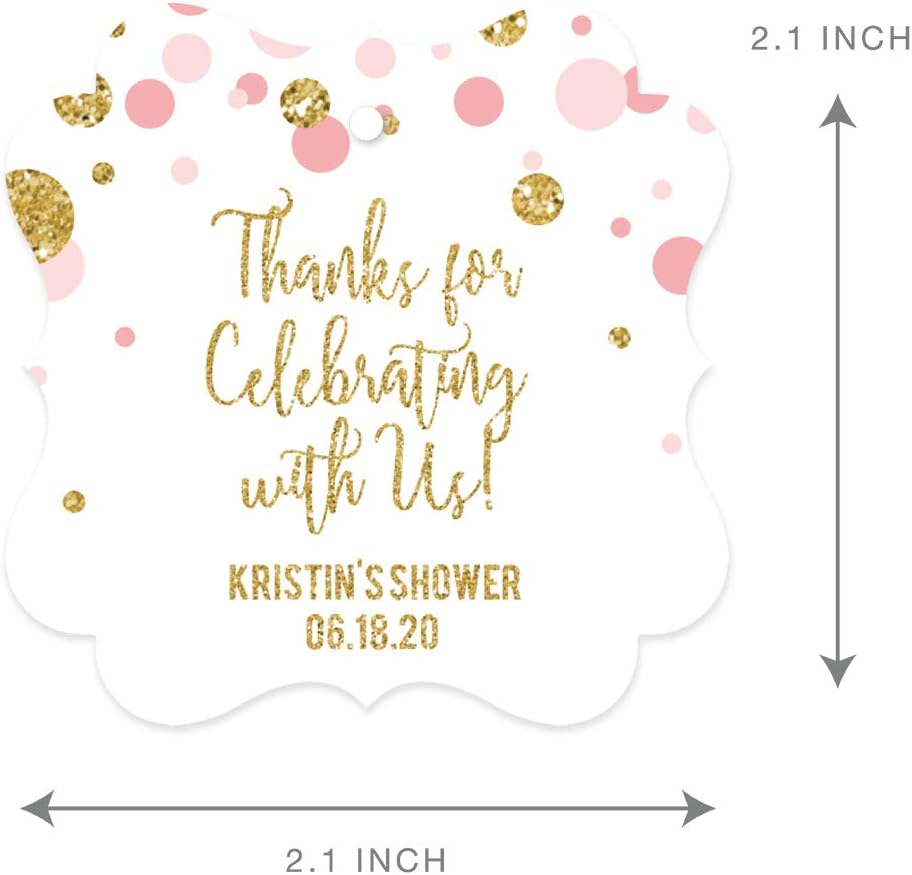 Andaz Press Blush Pink Gold Glitter Girl Baby Shower, Printable Table Tent Place Cards, 20-Pack, Seat Placement Cards Blank Place Cards For Table Settings Name Cards for Wedding, Graduation Food Cards - Colors B