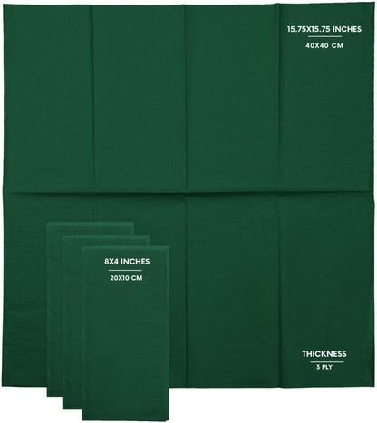 Black Beverage Napkins (300 Count) 2-Ply Disposable Cocktail Napkins for Bar, Weddings, Parties, Events, Premium Quality and EU Made