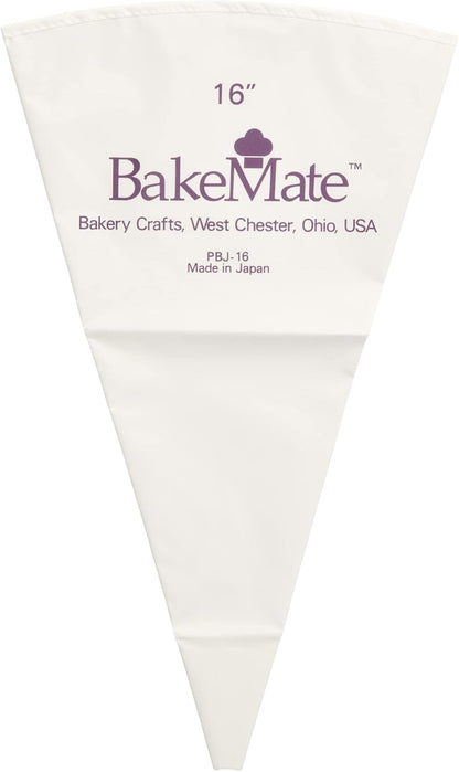 Reusable Pastry Bag, 16", Double-Coated Polyurethane Cake Piping Bag, Reinforced Bottom, Stitched Boarder, For Piping Frosting on Cakes, Cupcakes, and Cookies - 16"
