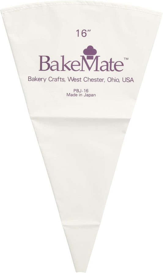 Reusable Pastry Bag, 16", Double-Coated Polyurethane Cake Piping Bag, Reinforced Bottom, Stitched Boarder, For Piping Frosting on Cakes, Cupcakes, and Cookies - 16"