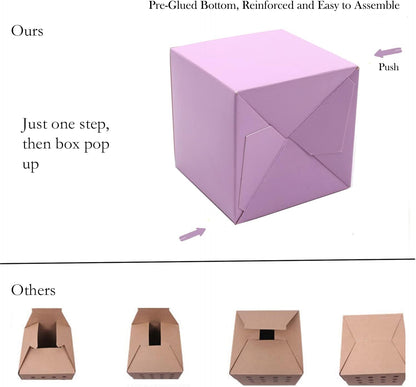 Oletx 24 Pcs Colorful Paper Gift Boxes, Small Candy Boxes Bulk, 3x3x3 inch Gift Box with Lids, Goodie Treat Boxes for Party Favors, Birthday Gifts, Wedding Gifts