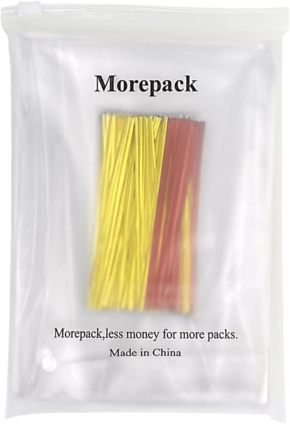 Cello Cellophane Treat Bags,5x7 Inches Clear Cellophane Bags 200 Pcs OPP Plastic Treat Bags with 200 Twist Ties for Gift Wrapping,Packaging Candies,Dessert,Bakery, Cookies, Chocolate,Party Favor