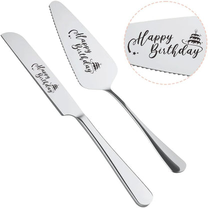 Cake Knife and Server Set for Birthday Party 60 Year Old Birthday Gift for Dad Mom Engraved Knives Servers Grandma Grandpa 60th Bday Gifts for Men Women 60 Yrs Old Bday Presents for Aunt Uncle