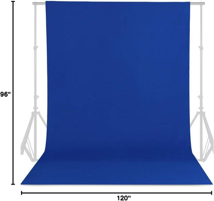 GFCC 8FTX10FT White Backdrop Background for Photography Photo Booth Backdrop for Photoshoot Background Screen Video Recording Parties Curtain