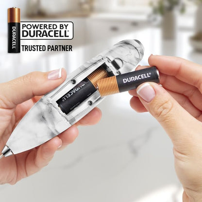 Zulay Kitchen Powerful Milk Frother Wand With Duracell Batteries - Ultra Fast Handheld Drink Mixer - Electric Whisk Foam Maker for Coffee, Lattes, Cappuccino & Matcha - Z1 Motor - Black - Colors A