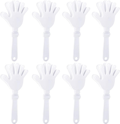 8 Pcs Hand Clappers Noisemakers 7.5 Inch Clappers Noisemakers Plastic Hand Clappers for Birthdays Game Football Sporting Events Cheers Supplies Dance Basketball Football Noisemakers(Blue)