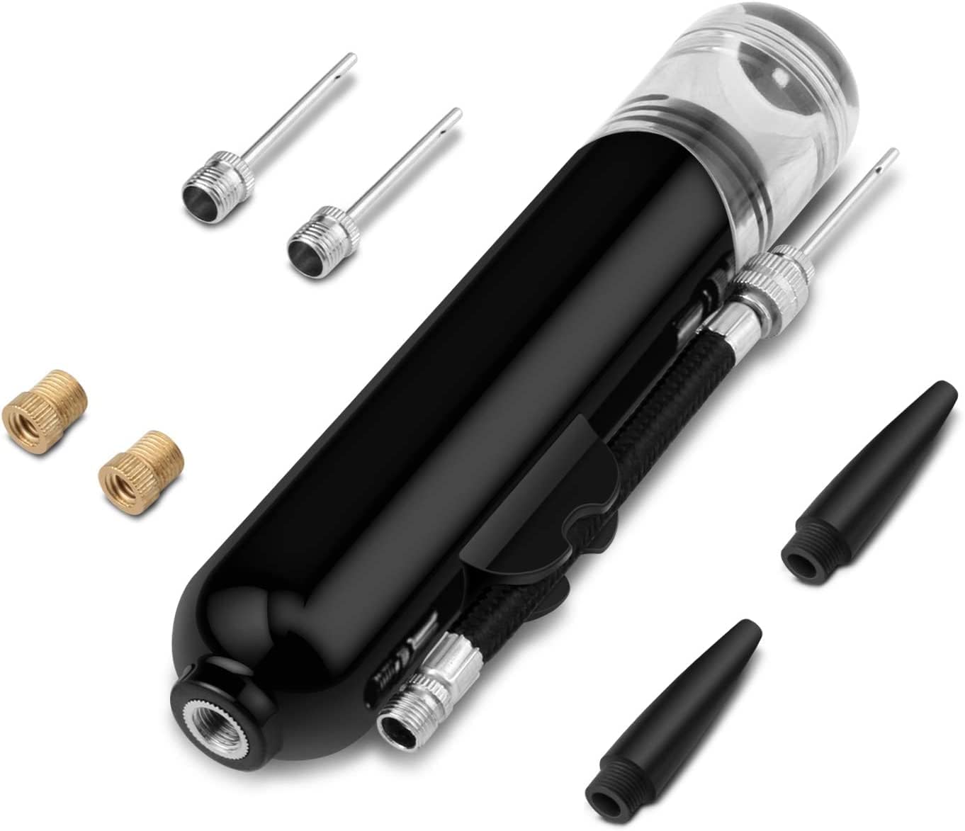 BROTOU Ball Pump, Dual Action Inflate Air Pump with 3 Needles and 2 Nozzles for Soccer Ball, Basketball, Volleyball, Balloons, Bikes