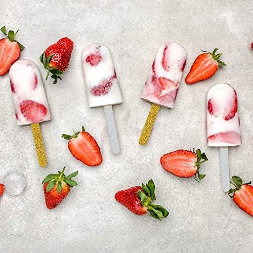 30 Pieces Acrylic Sticks Reusable Cakesicle Cake Pop Mold Mirror Ice Pop Sticks Ice Cream Cakesicle Mold for Home Cake Candy Gifts Party Craft
