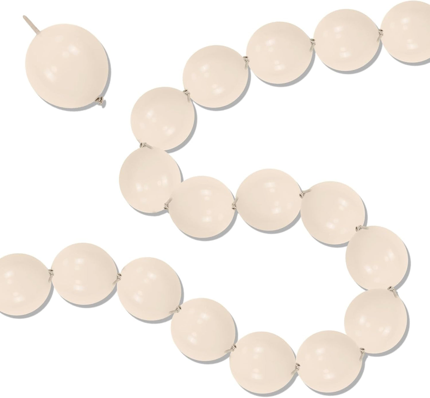 Gold Quick Link Balloons, 60PCS Linking for Balloon Wall Arch Chains, 6inch Linkable for Wedding Birthday Baby Shower Engagement Graduation Party Decorations
