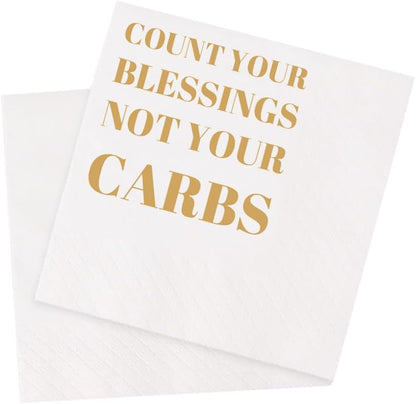 Funny Cocktail Napkins 100Pcs Funny Quotes Saying Disposable Paper Party Napkins 4.5 x 4.5 Two-ply (I Feel Sorry For People Who Don’t Know Us Napkins)