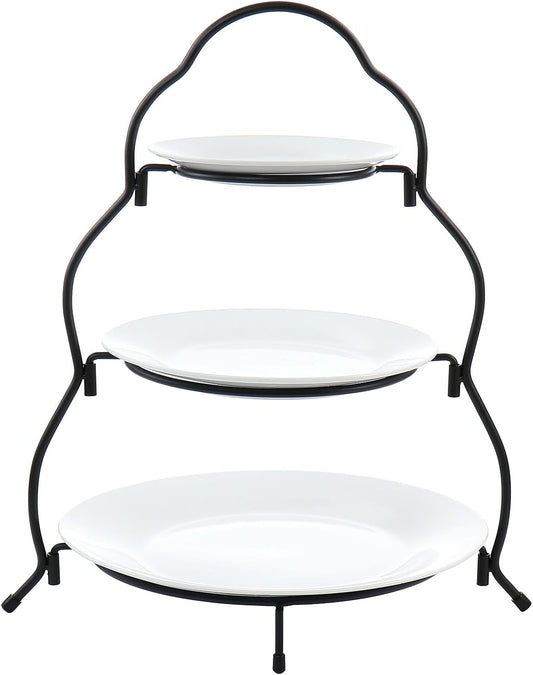 Elama Signature 12 1/4 Inch 6pc Lazy Susan Appetizer and Condiment Server Set