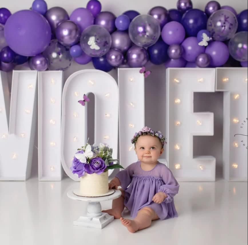 JW Passion - Premium Quality Made 3FT Tall Mosaic Balloon Frame Big Marquee Light Up Letters DIY Kit for Birthday Party Wedding Backdrop Decor Letter A Pre-Cut Foam Board