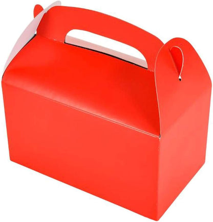 The Dreidel Company 12-Pack Black Gable Treat Boxes, Goodies Favor Box for Kids Birthday, Candy Boxes Party Favors, Weddings Events, Baby Shower, 6.25" x 3.5" x 3.5" Inch